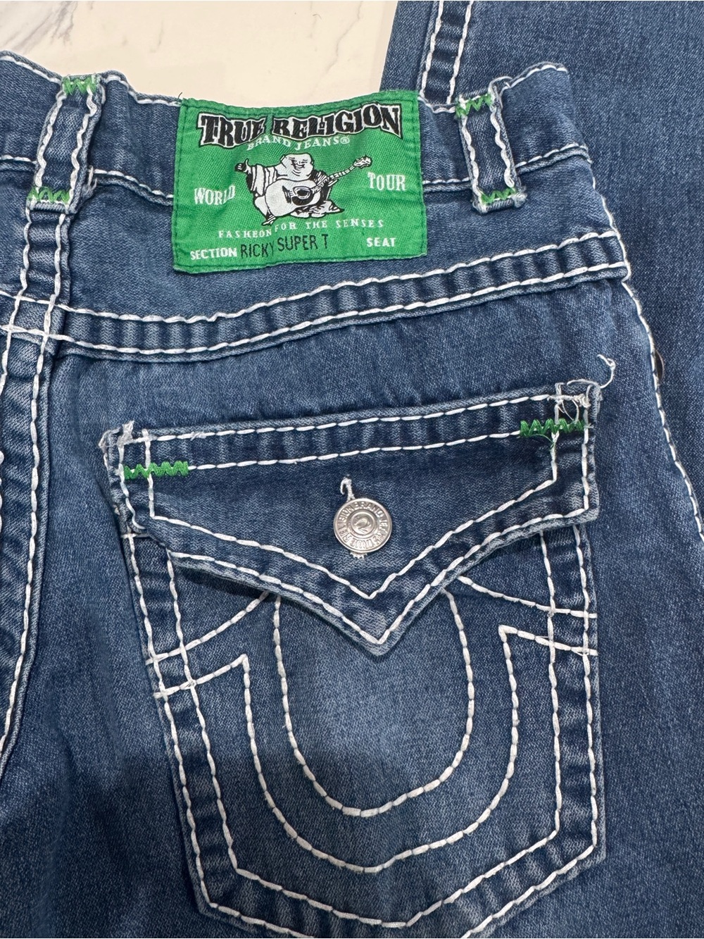 True Religion Men’s Ricky Super T Denim Jeans - Picture 5 of 6